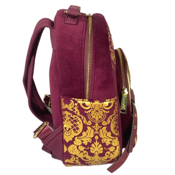 NWT Loungefly Game of Thrones GoT Cosplay Joffrey Mini Backpack Burgundy Gold - Picture 17 of 17
